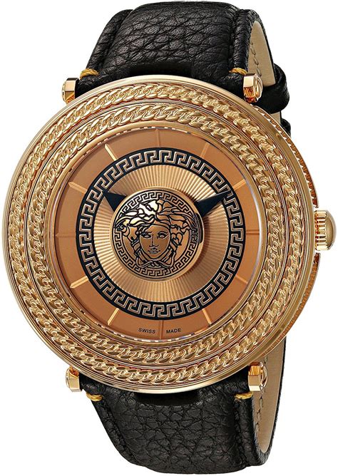 mens versace watches black|Versace swiss made watch price.